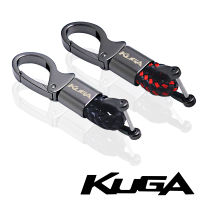 พวงกุญแจรถหนังโลหะสำหรับ Ford Kuga St Stline Car Key Ring Accessories