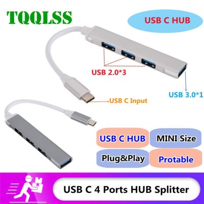 【ยืดหยุ่น】 USB C HUB Type C 4พอร์ต3.0 2.0หลาย S Plitter อะแดปเตอร์ OTG สำหรับ Xiaomi Lenovo Macbook Pro Air พีซีคอมพิวเตอร์โน๊ตบุ๊คอุปกรณ์เสริม