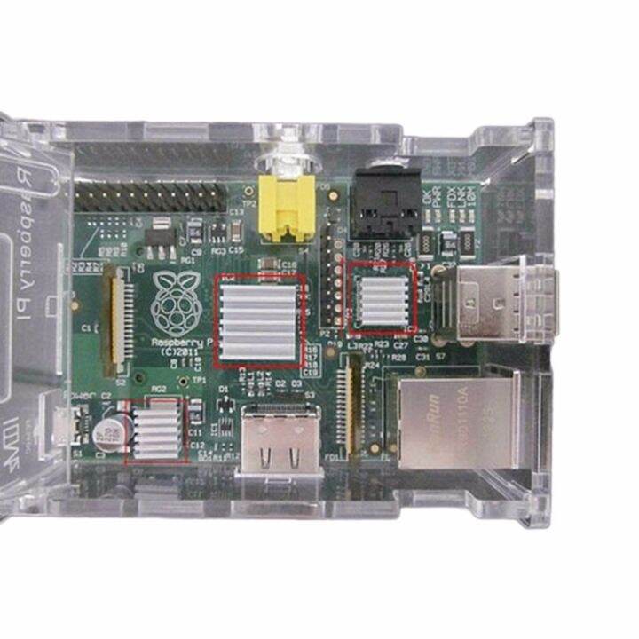 bokali-30pcsใหม่raspberry-pi-3ฮีทซิงค์พัดลมอะลูมิเนียมความร้อนสำหรับcooling-pi-2