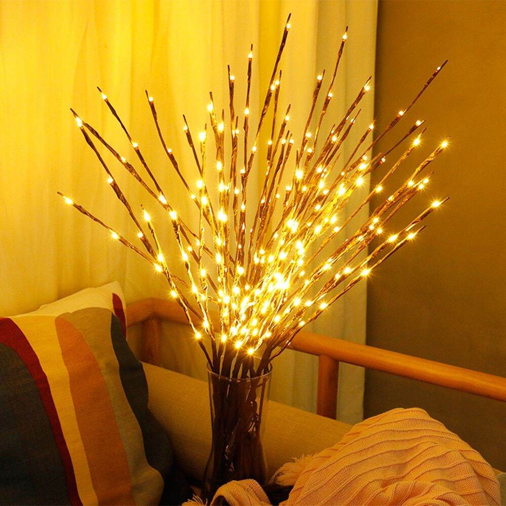 natural willow lighted branches