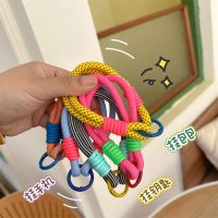 Korean Cute Candy Colors Phone Short Chain Cellphone Strap Anti-lost Lanyard Chain For iPhone 14 Pro Wrist Straps Hanging Rope