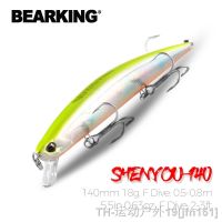 hot【DT】▪✳❆  BEARKING 140mm 18g Hot lures assorted colors minnow crank move weight system wobbler model Artificial bait