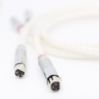 Hi-End 8AG Silver Plated OCC 16 Strands Audio Cable With Carbon Fiber 3pins XLR Balanced cable