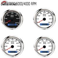 34678K RPM เรือ Tachometer Tacho Meter Gauge LCD Hourmeter 12V24V 85มม. รถ Tachometer พร้อม Backlight