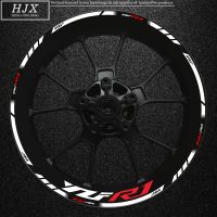 ☑❄ Applicable To Yamaha Yzf R1 Motorcycle Logo Modified Vehicle 17 Inch Wheel Hub Decal Decorative Rim High Reflective Sticker