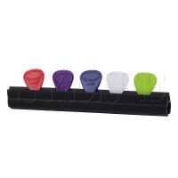 ™❉☃ Microphone Stand Clamp Pick Holder amp; 5pcs Multicolor Guitar Picks