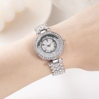 【Hot seller】 2021 new womens bracelet watch full of diamonds digital face ball rhinestone cross-border foreign trade starry quartz