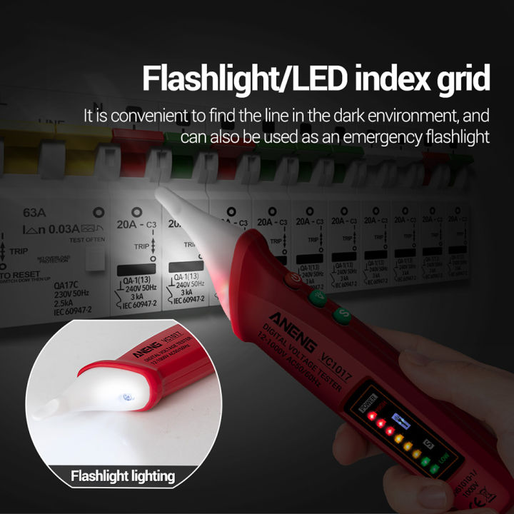 aneng-vc1017-เครื่องทดสอบไฟฟ้า-led-แบบไม่สัมผัสเครื่องตรวจจับมิเตอร์ไฟฟ้ากระแสสลับแบบดิจิตอล