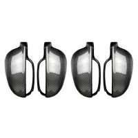 THLS3Z 4Pcs Carbon Fiber Style ABS Side Rear View Mirror Cover Replacement for Golf 5 MK5 2003-2009