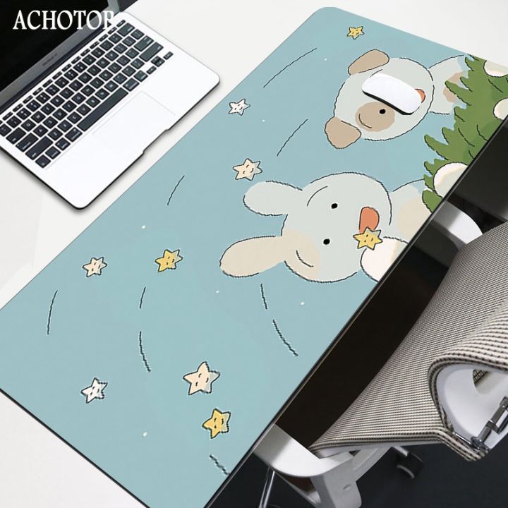 คอมพิวเตอร์-cavayi-mouse-pad-แผ่นรองเมาส์สำหรับเล่นเกม-แผ่นรองเมาส์ออกแบบอะนิเมะ-แผ่นรองโต๊ะยางที่ไม่ซ้ำกัน-พรมเครื่องเกมพีซี-แผ่นรองเมาส์สีขาวน่ารัก-xl