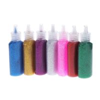 7 Pcs Colored Clay Glitter Glue Sticks Kids Glue Sparkle Glue Sticks Kids Suit Glitter Glue Crafts Three-dimensional