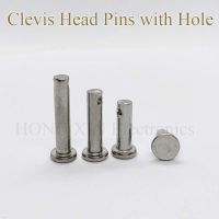 M3M4M5 Stainless Steel 304 Shaft Flat Head Pins with Hole Positioning Cylindrical Clevis Bolt Clevis Pins With Hole