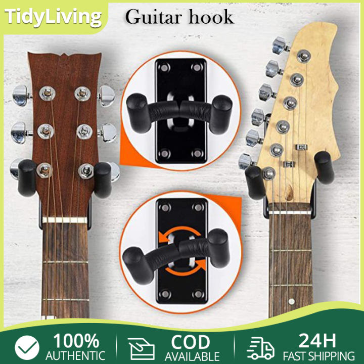 Guitar Wallmounted Folk Guitar Rack Hook Wooden Violin Ukulele Rack