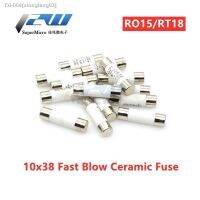 ❍ 5Pcs 10x38 Fast blow Ceramic Fuse 10x38mm Fuse 500V 0.5A 1A 2A 4A 5A 6A 8A 10A 16A 20A 32A RO15 RT18 RT14