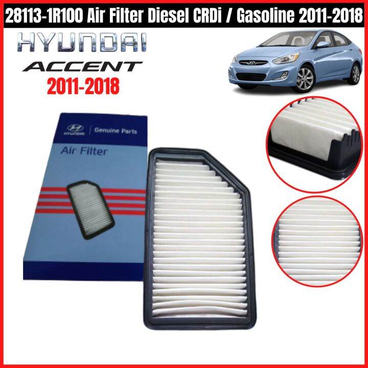 281131R100 Air Filter Hyundai Accent Diesel CRDi / Gasoline 20112018