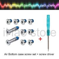 New For A1369 A1370 A1465 A1466 Bottom Case Cover lock screw Set+screwdrive for Macbook Air 11