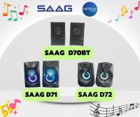 [ประกัน 1ปี] SAAG D70BT/D71/D72 USB2.0 Chanel Gaming Speaker ลำโพงมีสาย ลำโพงมีไฟ ลำโพงคอมพิวเตอร์ - HITECHubon