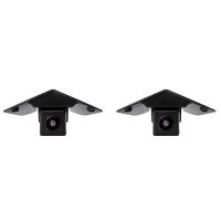 2X Wide Angle CCD HD Car Front Logo Mark Camera for Mercedes Benz Vito Viano A B C E G GL SLK GLK SL R GLA