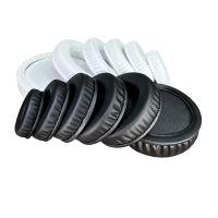 2pcs Earpad 50 55 60 65 70 75 80 85 90 95 100 105 110 115 120 MM หูฟังแผ่นรองหูฟังชุดหูฟังโฟมเบาะ Earmuffs สีดำสีขาว-pangyh