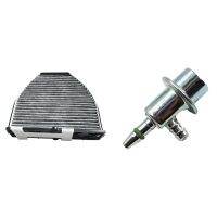 For Mercedes W218 A207 R231 C204 V212 S212 AMGGT Cabin Air Filter Mann amp; Fuel Injection Pressure Regulator Case