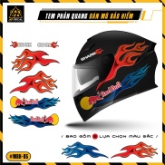 Decal Phản Quang Dán Mũ Bảo Hiểm Mẫu Redbull MBH