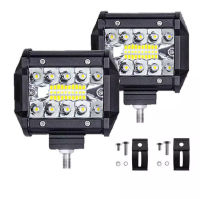 เเพค 2 ชิ้น สว่างตาเเตก! LED SPOT BEAM US 60Wไฟสปอร์ตไลท์รถยนต์ ไฟหน้ารถ ไฟท้าย ไฟช่วยตัดหมอก สว่างมาก 12V เเสงขาว60W+60W