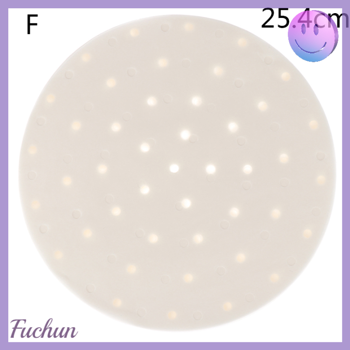 fuchun-กระดาษทำอาหารหม้อนึ่งไม้ไผ่ขนาด5-6-7-8-9-10นิ้วจำนวน50ชิ้นกระดาษติ่มซำ