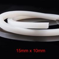 15mm x 10mm High temperature resistant door window flat solid silicone rubber seal strip weatherstrip Decorative Door Stops