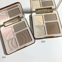 4สี High Contour Palette Illuminator แต่งหน้า3D Bronzer Matte Contour Powder Rose Blush Highgloss Palette เครื่องสำอาง