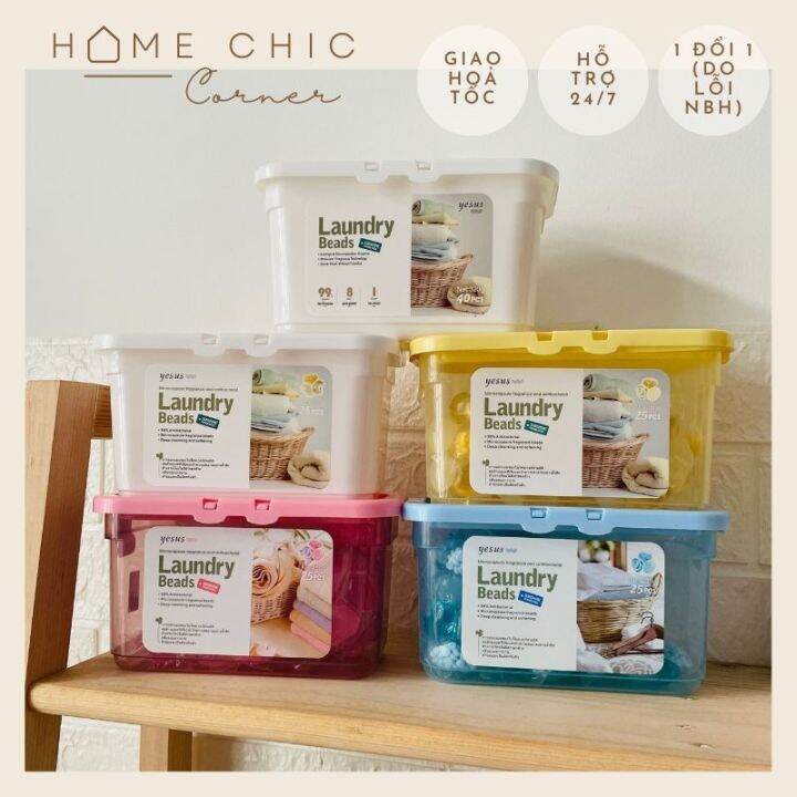 Viên giặt xả quần áo Thái Lan Yesus Laundry Beads sạch khuẩn, lưu hương