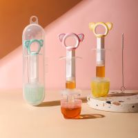 【cw】 Cartoon Baby Syringe Feeder Newborn Dropper Medicine Squeeze Fruit Juice Dispenser Pacifier Accessories