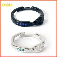 OSIDE คู่คู่กัน แหวนอะนิเมะ หลายชั้น ปรับได้ปรับได้ เครื่องประดับอัญมณีอัญมณี ปรับแต่งได้เอง ของขวัญสำหรับเด็ก แหวนคอสเพลย์ สำหรับผู้ชาย