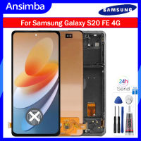 Ansimba หน้าจอ G780 Incell ขนาด6.5นิ้วสำหรับ Samsung Galaxy S20หน้าจอ FE Lcd พร้อมดิจิไทเซอร์หน้าจอสัมผัส G780B G780G G780F ประกอบกับกรอบไม่สนับสนุนลายนิ้วมือ