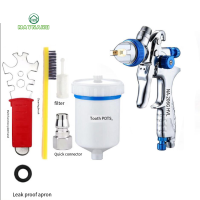 วัตถุประสงค์ HVLP Gravity Feed Paint Spray Tool พร้อมกระป๋อง1.3L