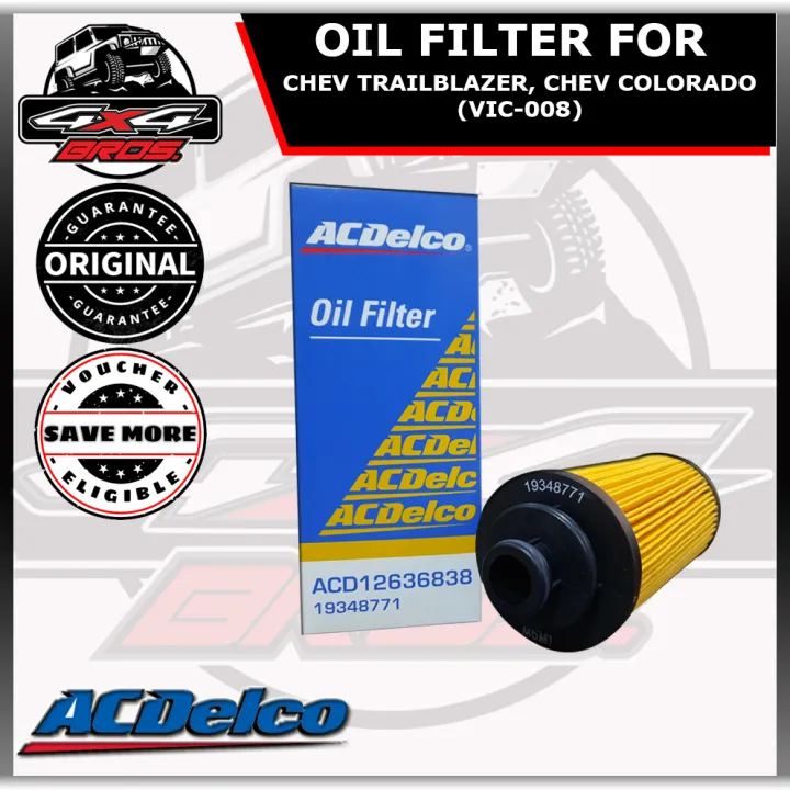 (19348771) ACDELCO OIL FILTER FOR Chev Trailblazer, Chev Colorado ...