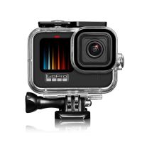 ซองกันน้ำ/บ้านกล่องสำหรับกล้อง Gopro Hero 9สีดำพร้อมอุปกรณ์ติดตั้ง10/11 Gopro เคสกันน้ำป้องกันกล้องปกป้องเฟรม