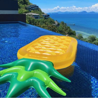 ❧ pineapple floating row inflatable Swim ring swimming boys and girls thickened adult party