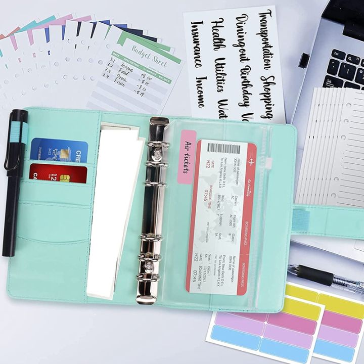 69pcs-cash-envelopes-for-budgeting-expense-budget-sheets-refill-paper-zipper-envelope-receipt-pouch-category-sticker