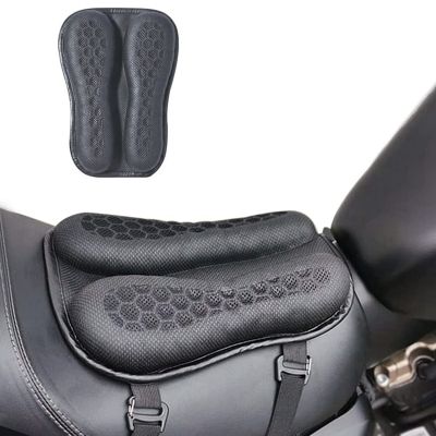 Spare Parts Accessories Motorcycle Cushion, Motorcycle Gel Pad with 3D Honeycomb Shock-Absorbing Breathable Cushion Cover Universal
