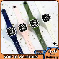 【ซื้อ1แถม1ของขวัญฟรี?】 Jam Tangan Digital LED สี่เหลี่ยมเรียบง่าย Jam Tangan Elektronik กันน้ำ,สำหรับผู้ชายผู้หญิงนักเรียนว่ายน้ำกีฬา