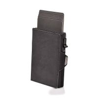 【CW】❖  Leather Men Wallets Luxury  Protection Metal Wallet Coin for and