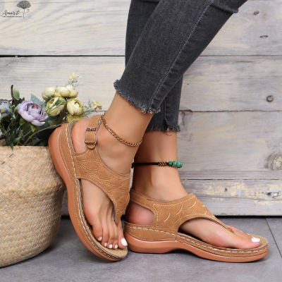 รองเท้าแตะรัดส้นชาย Amart สำหรับผู้หญิงกันลื่นรองเท้าแตะระบายอากาศสำหรับปาร์ตี้ฤดูร้อนสวมใส่ทุกวัน