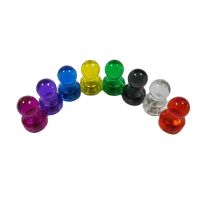 ✗∏◑ 10Pcs/Lot 11x17mm Colored Strong Magnetic Thumbtacks Mini Whiteboard Magnet Pin Pushpin For Refrigerator Message Thumbtack Tool