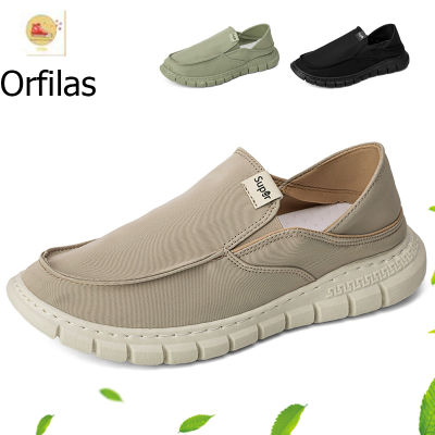 Orfilas รองเท้าผู้ชายฤดูร้อนปี 2022 รองเท้าผ้าใบลำลองรองเท้าส้นหนาแบบสวมรองเท้าผ้าใบระบายอากาศ