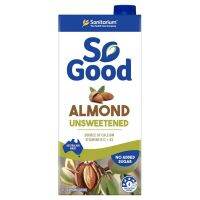 โซกูดเครื่องดื่มผสมอัลมอนด์สูตรไม่เติมน้ำตาล 1 ลิตร So Good Almond Milk Unsweetened 1 ltr.