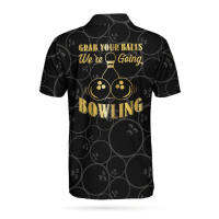 Going Gr-ab Were Your Ball Bowling Short Sleeve Polo Shirt Polo Shirts for Men An 2023 new popular