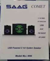 SAAG D90 COMET SPEAKER 5W+3Wx2 BLUETOOTH USB/AUX/FM/SD (2.1) SAAG COMET (D90) USB