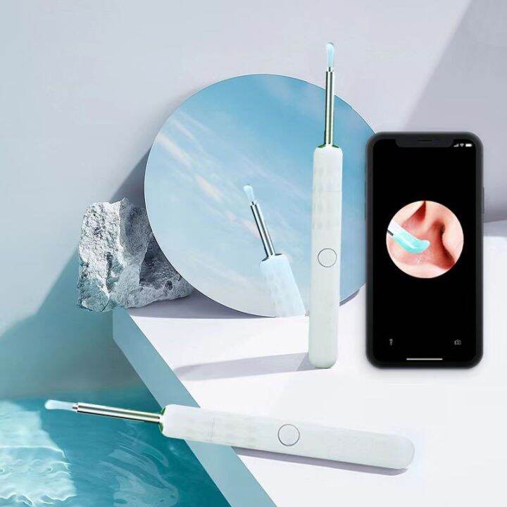 R3 R1 Wireless Smart Visual Ear Sticks Otoscope 300W Endoscope Wax ...