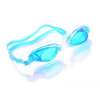 Summer wind waves anti-fog waterproof swimming glasses swimming goggles adult children equipped with a transparent box myopia electroplating