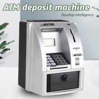 【LZ】 Electronic Piggy Bank ATM Password Money  Coins Saving Box ATM Bank  Automatic Deposit Banknote Christmas Gift